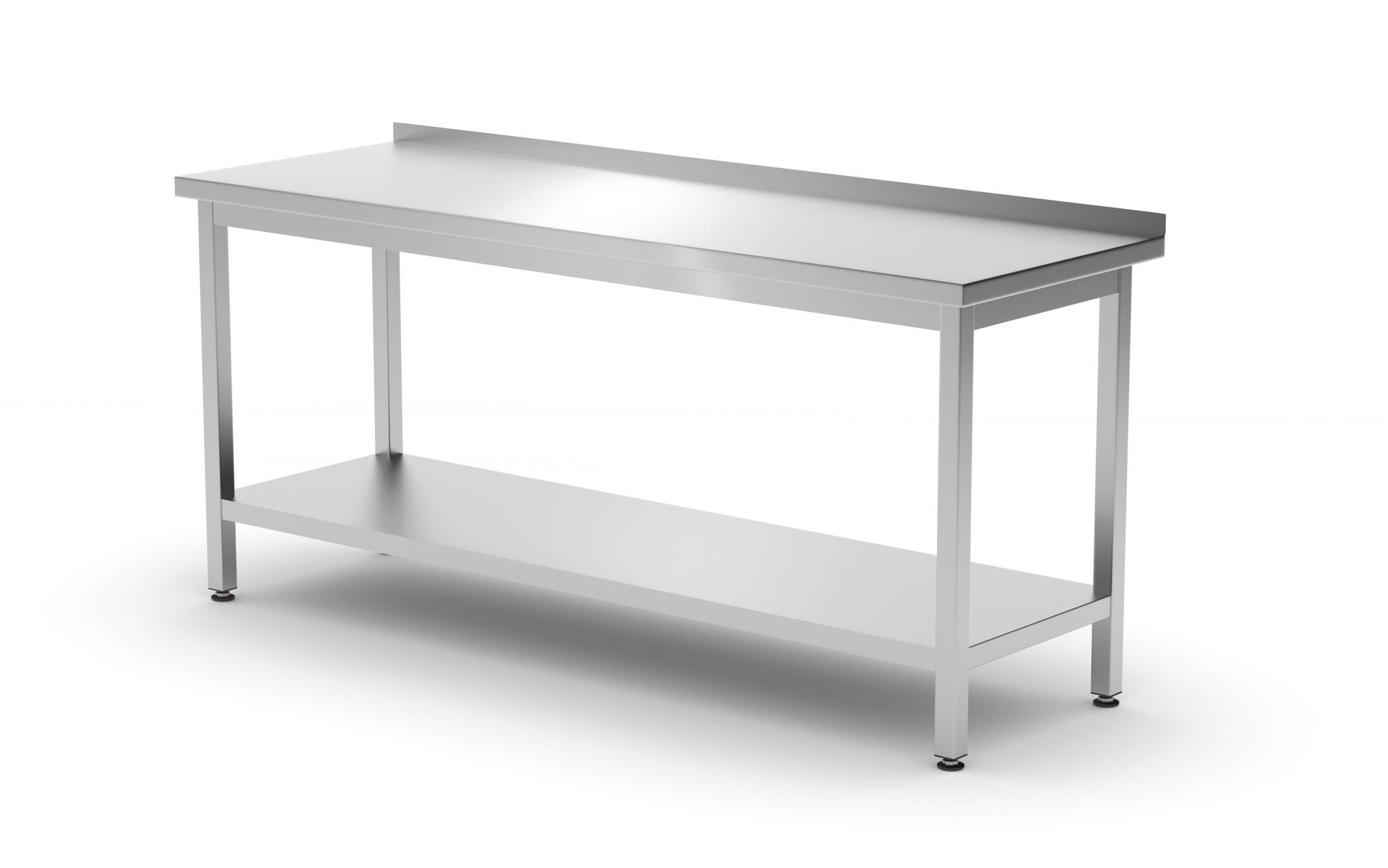 Mesa de trabalho de parede com prateleira 1800x600x850 mm