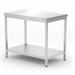Mesa de trabalho central reforçada com prateleira 1000x600x850 mm