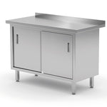 Mesa de trabalho de parede com armário 1200x600x850 mm