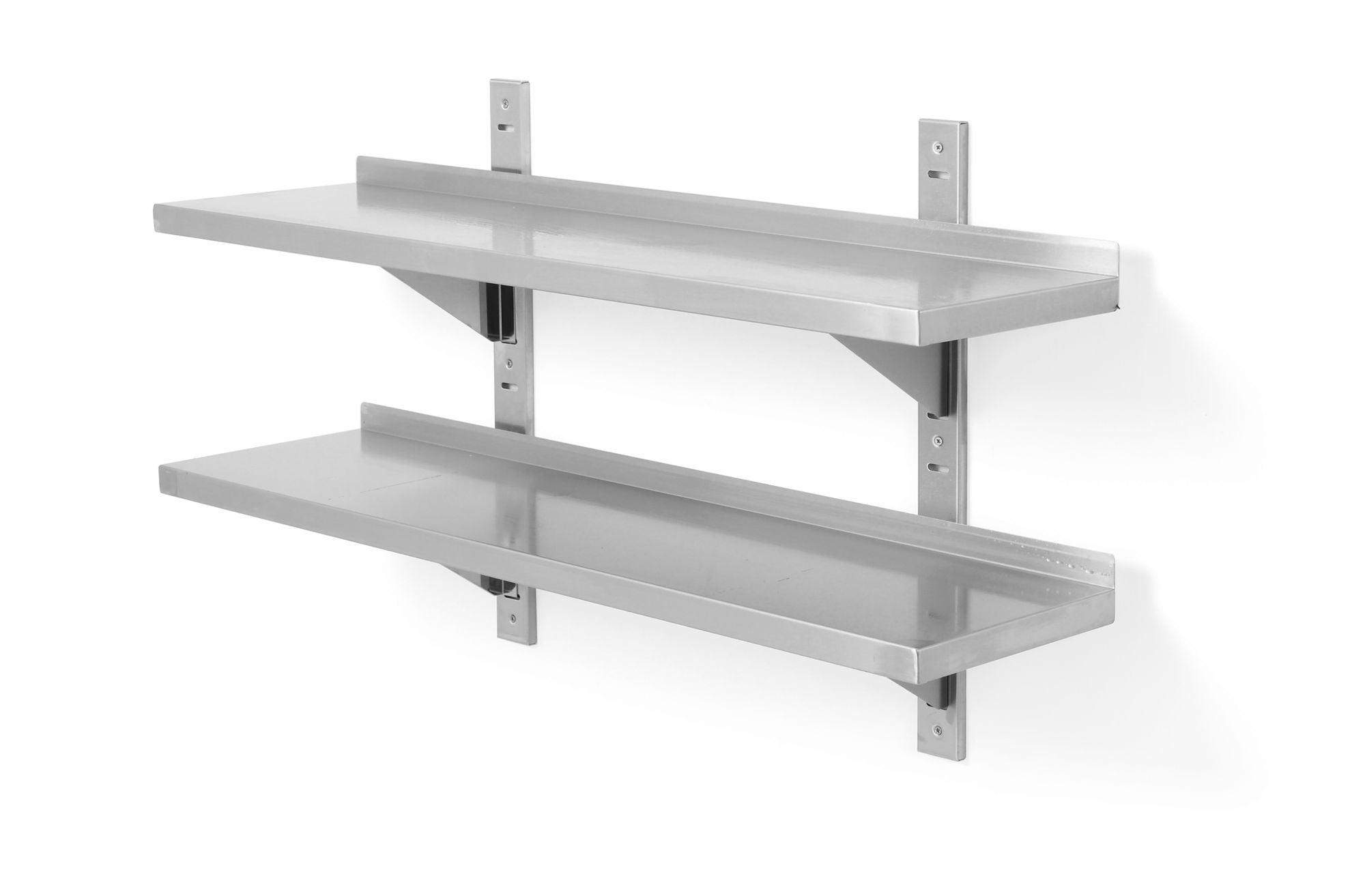 Prateleira de parede dupla ajustável inox 1000x300x600 mm