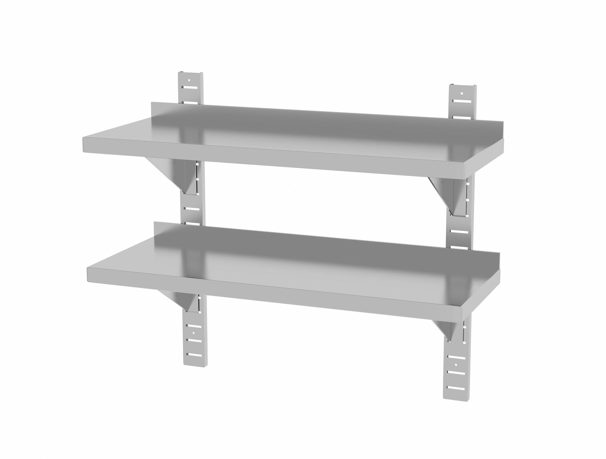 Prateleira de parede dupla ajustável inox 800x300x600 mm