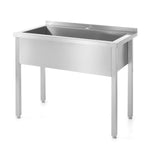 Mesa com lavatório simples soldada 1000x600x850 mm