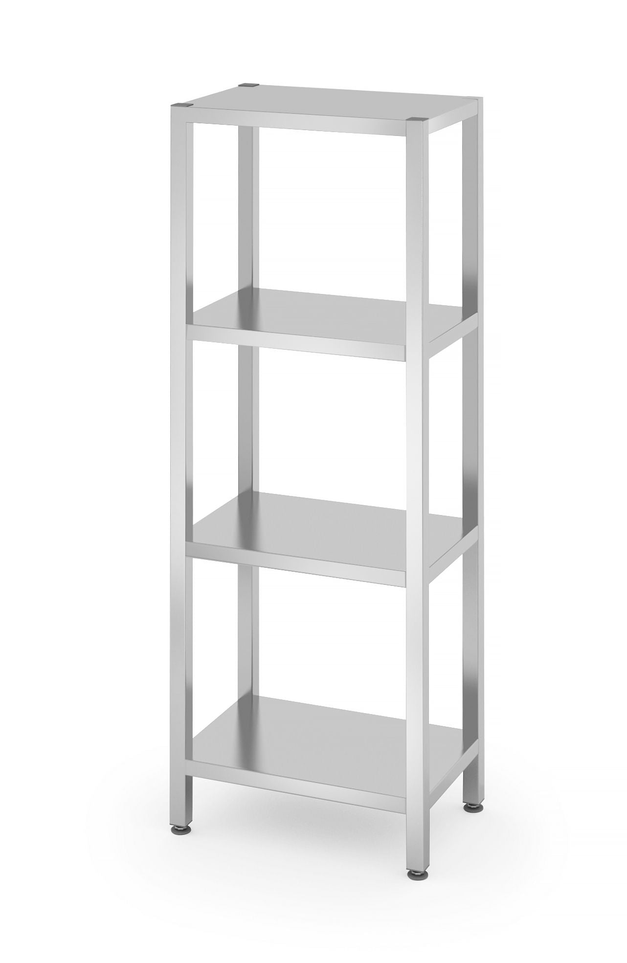 Estante de arrumação inox prateleiras lisas 600x400x1800 mm