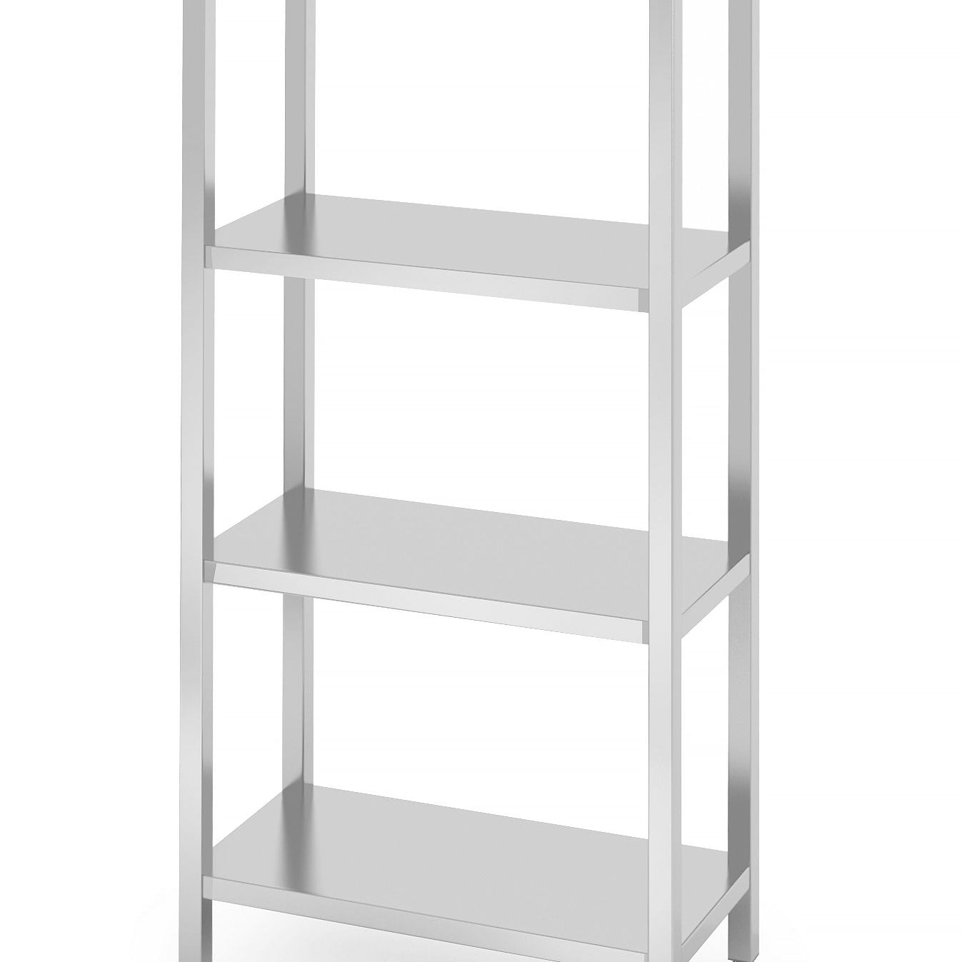 Estante de arrumação inox prateleiras lisas 800x400x1800 mm