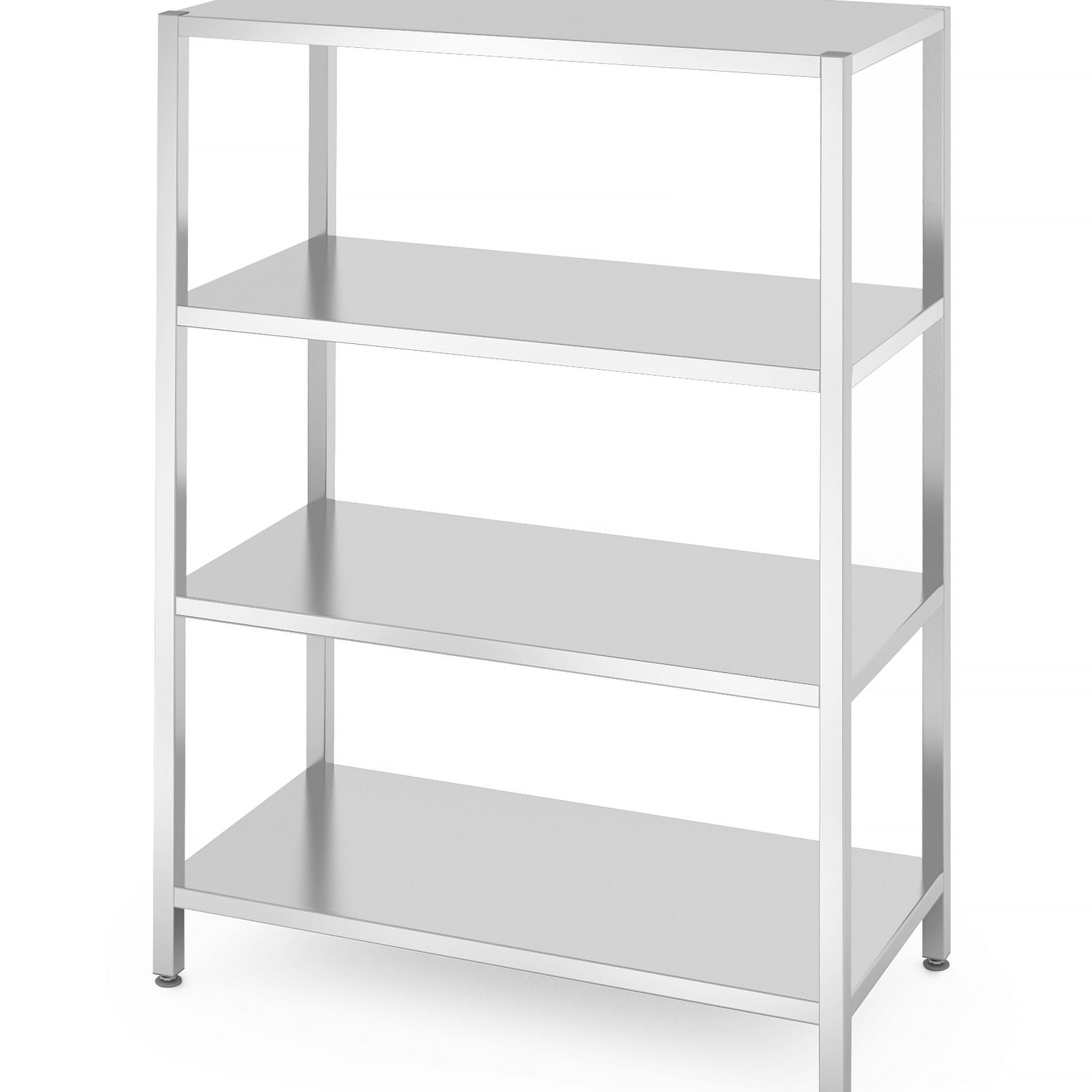 Estante de armazenamento inox prateleiras sólidas 1200x600x1800 mm
