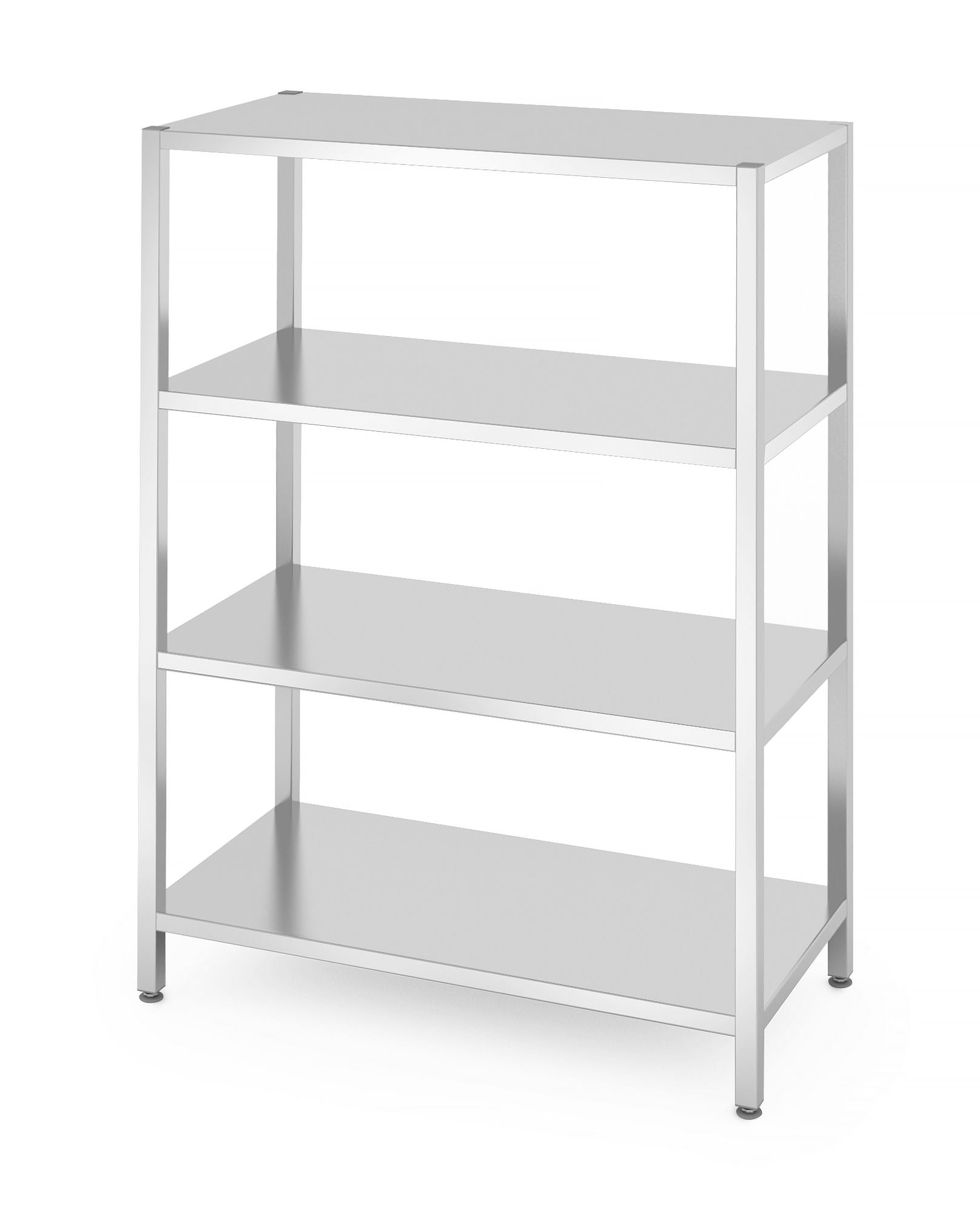 Estante de armazenamento inox prateleiras sólidas 1200x600x1800 mm