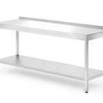 Mesa de trabalho de parede com prateleira 1800x700x850 mm