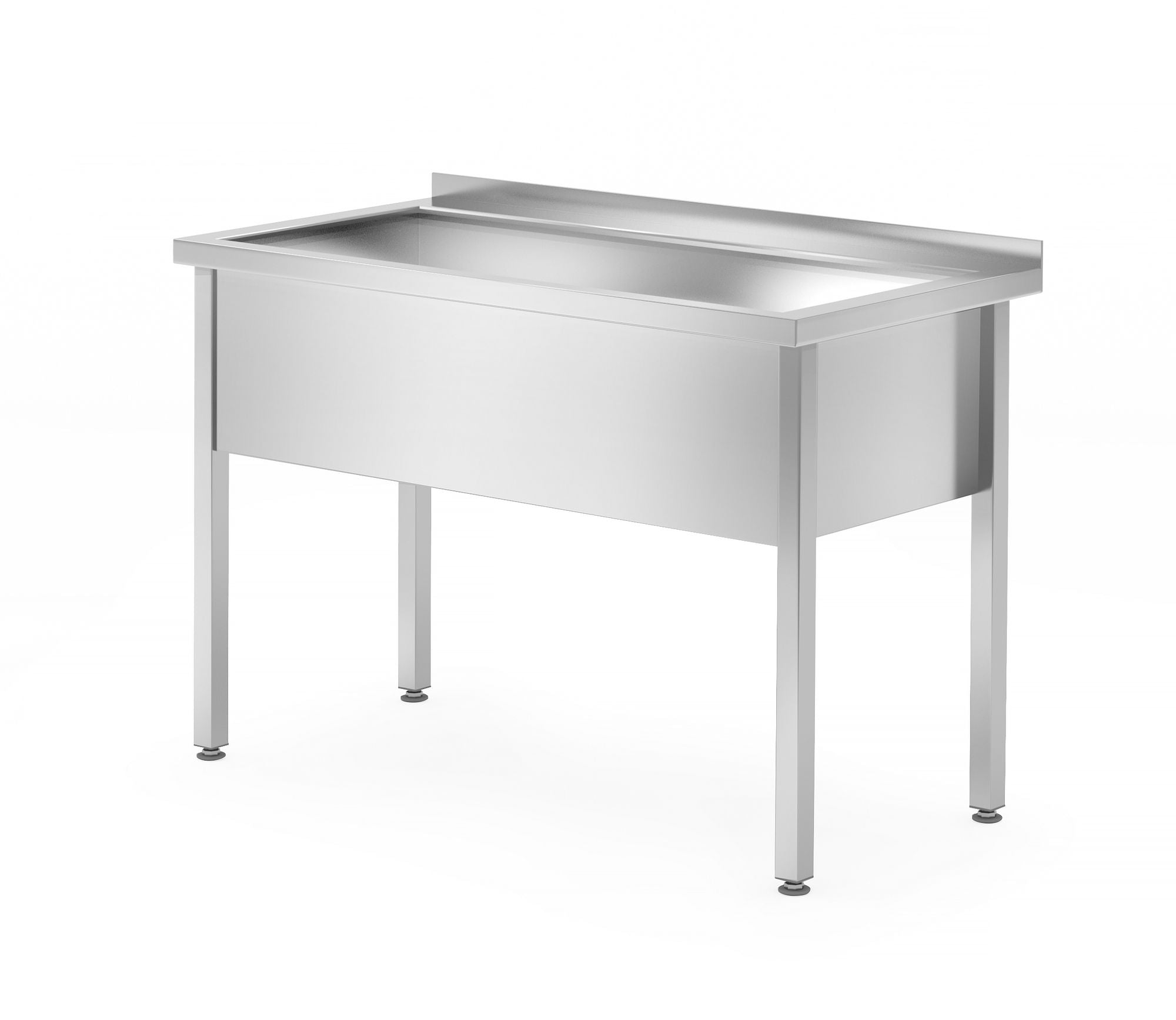 Mesa com lavatório soldada 1000x700x850 mm
