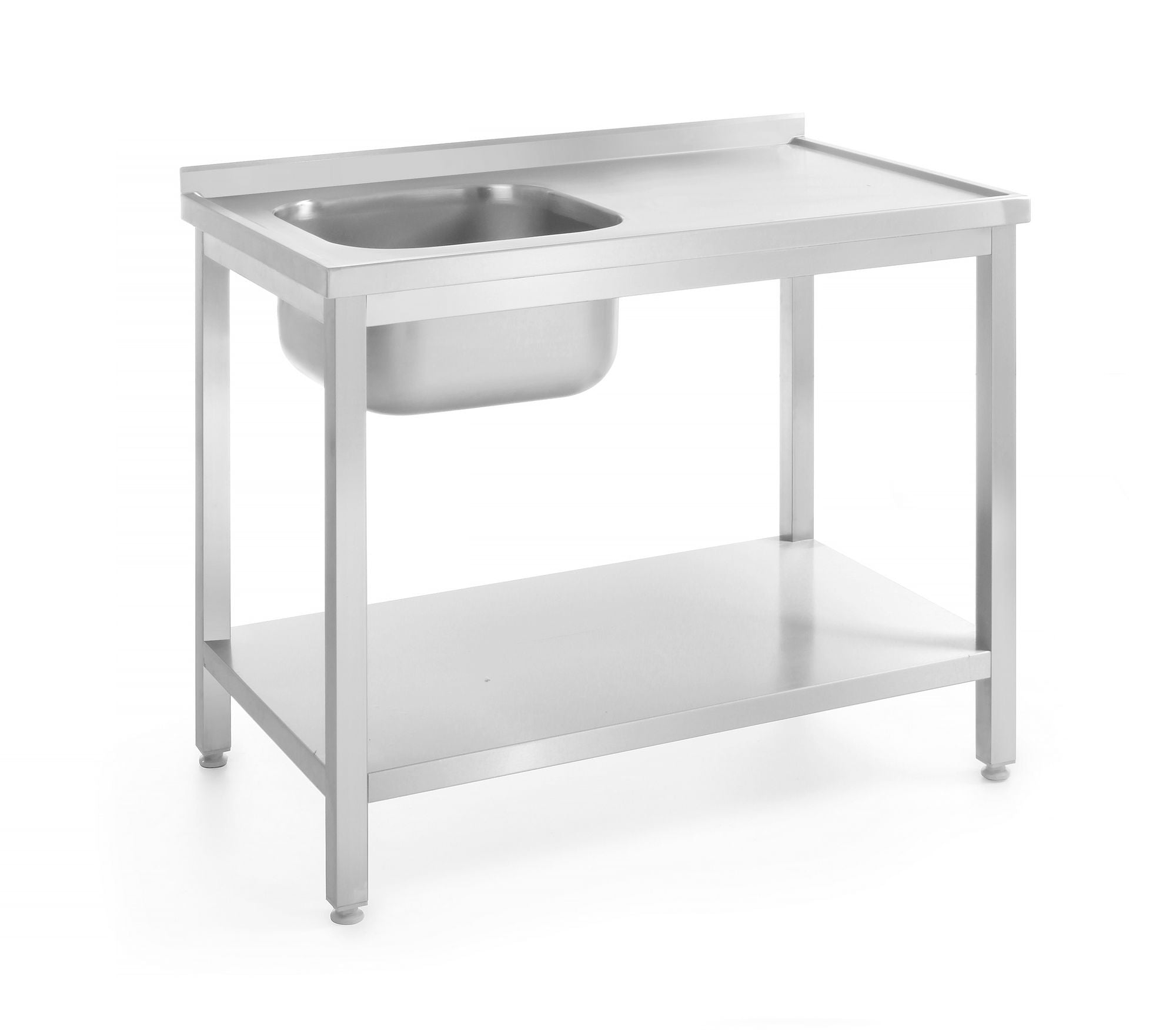 Mesa com lavatório esquerdo e prateleira 1000x700x850 mm