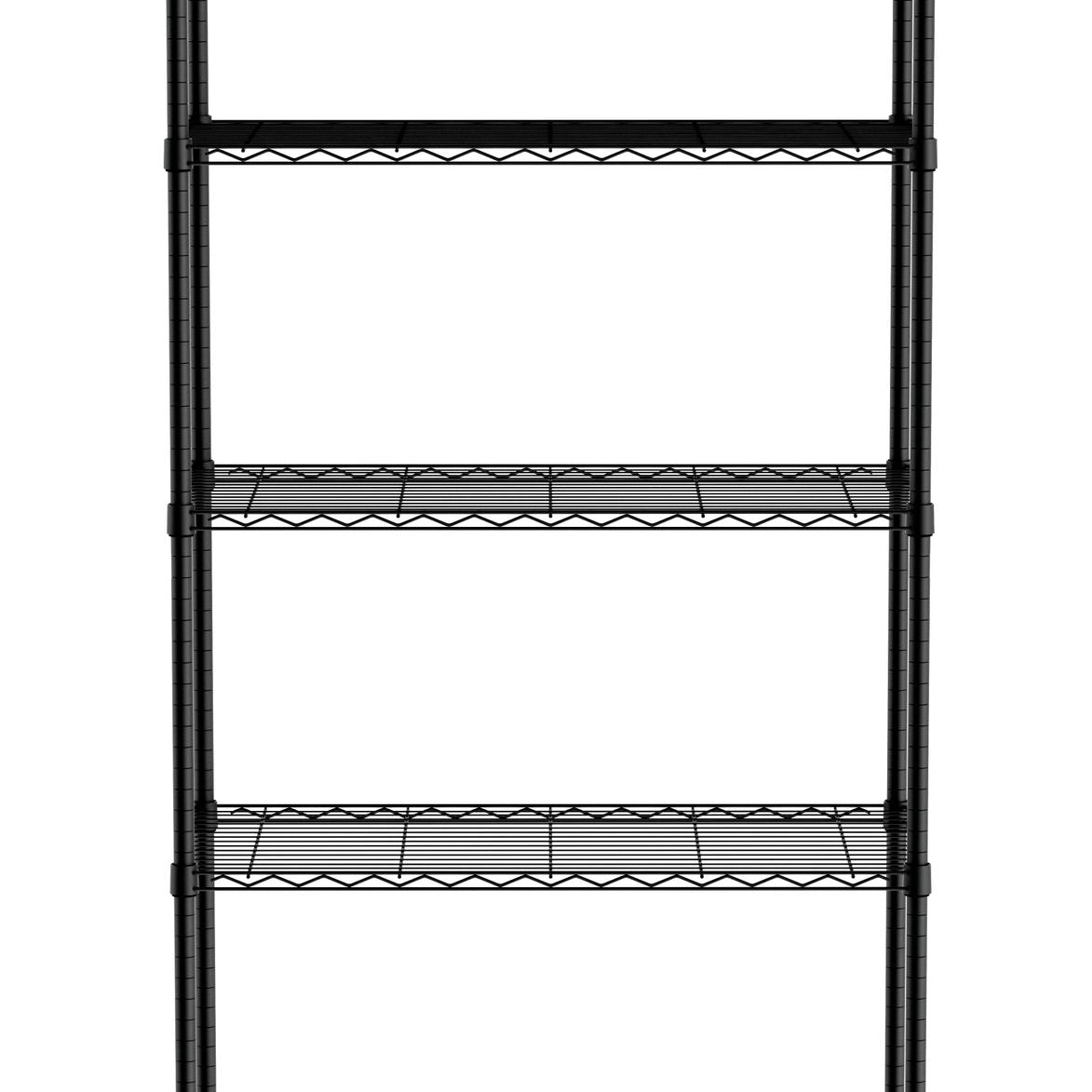 Estante de armazenamento 5 prateleiras 455x910x1830 mm preta