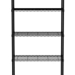 Estante de armazenamento 5 prateleiras 455x910x1830 mm preta