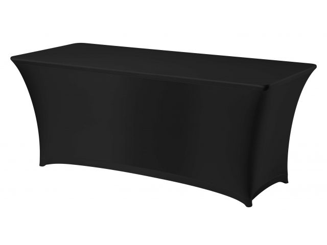 Capa de mesa retangular preta para mesa 810934