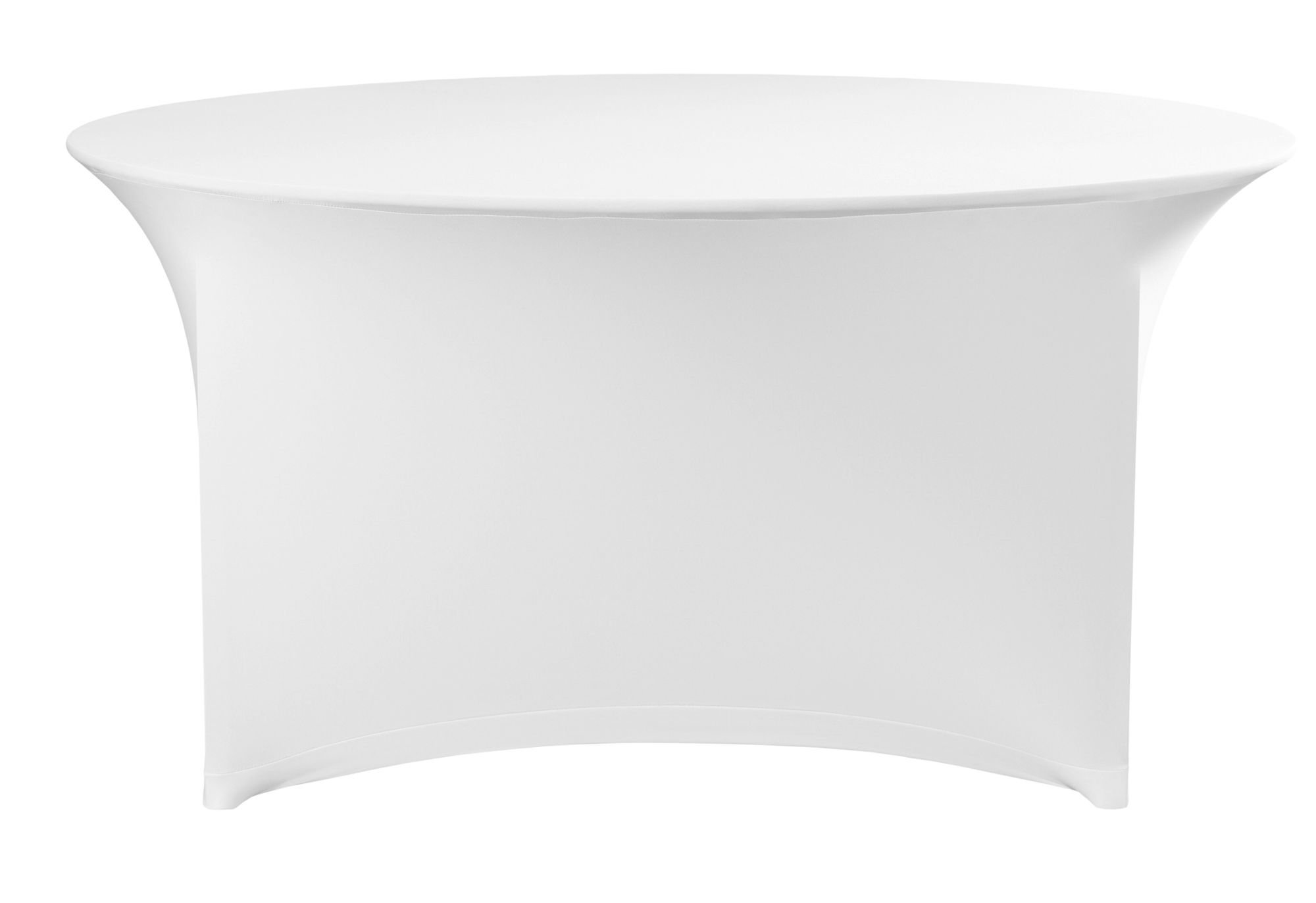 Capa de mesa redonda branca 1500x760 mm