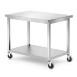 Mesa móvel com prateleira 1000x700x850 mm