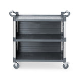 Carrinho de serviço com painel lateral 3 prateleiras 1010x500x960 mm