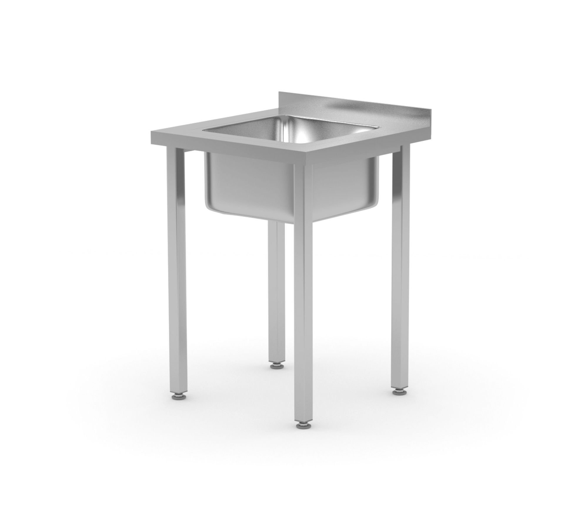 Mesa com lavatório 600x600x850 mm sem prateleira