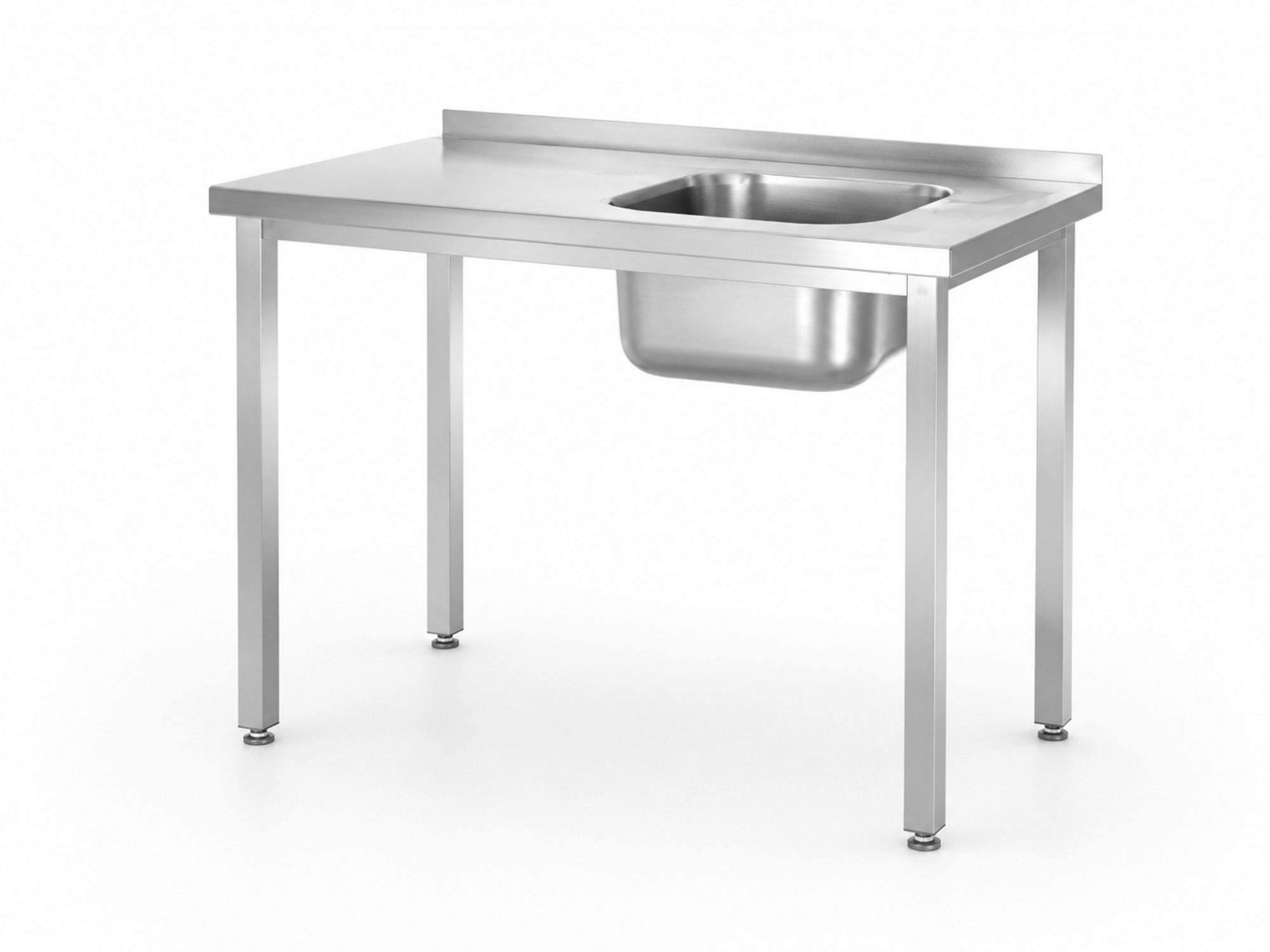Mesa com lavatório à direita 800x600x850 mm sem prateleira