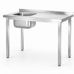 Mesa com lavatório à esquerda 1000x600x850 mm sem prateleira