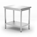 Mesa de trabalho central com prateleira 800x600x850 mm