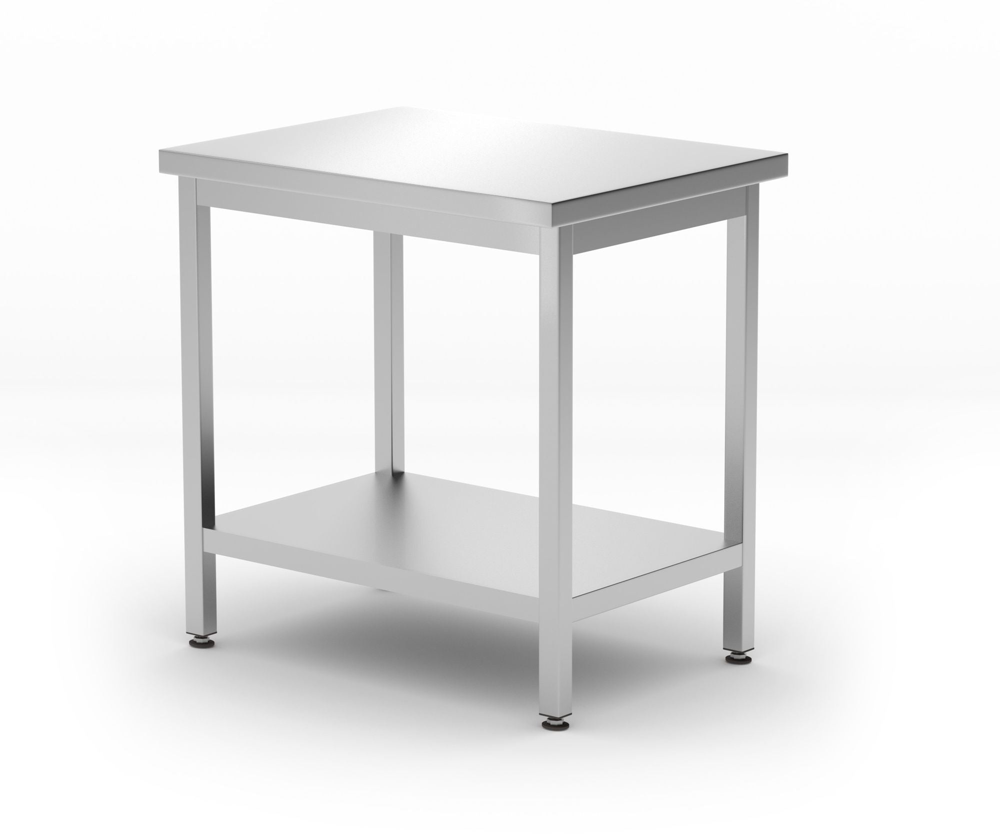 Mesa de trabalho central com prateleira 800x600x850 mm