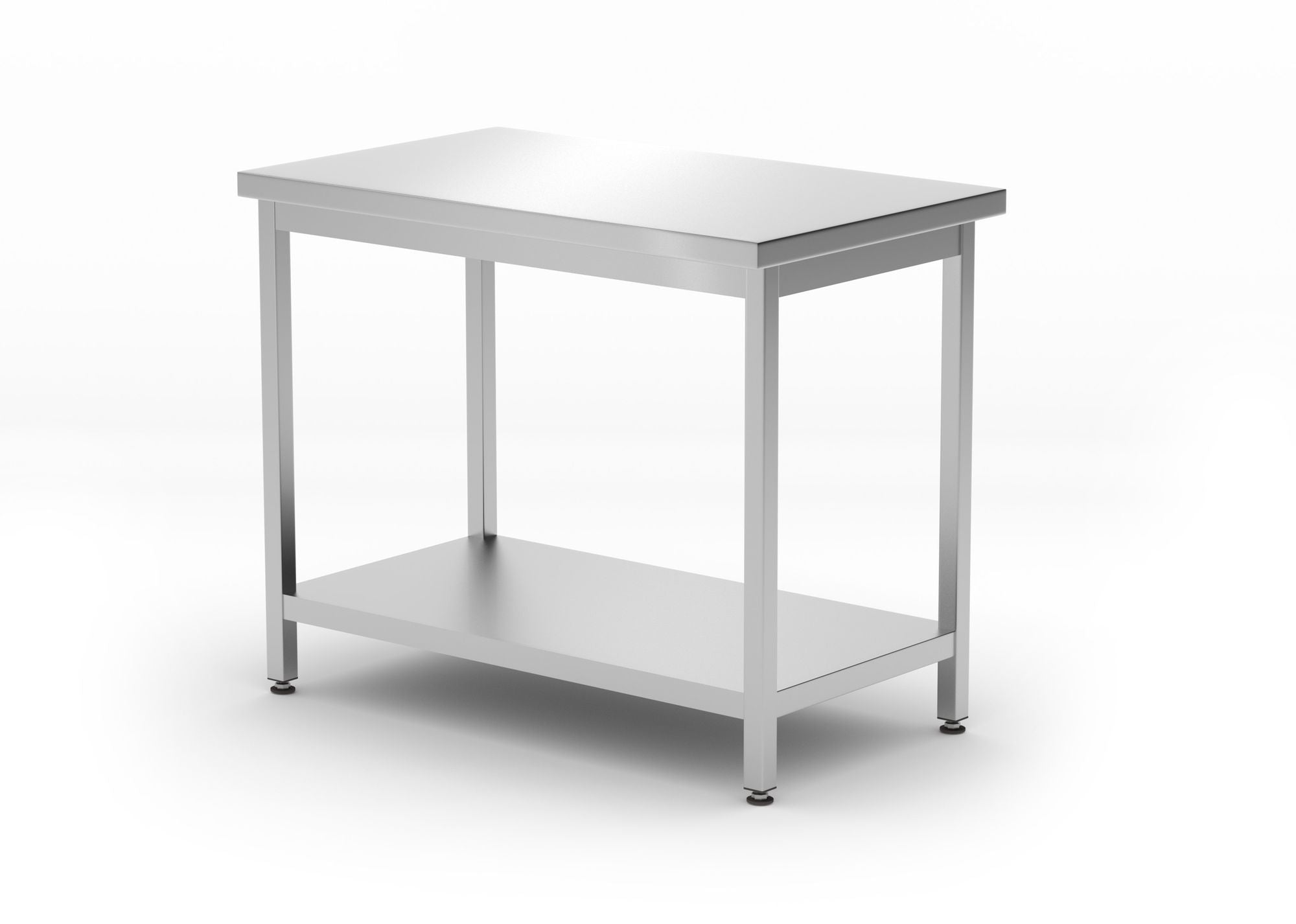 Mesa de trabalho central com prateleira 1000x600x850 mm