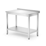 Mesa de trabalho de parede com prateleira aparafusada 1000x600x850 mm