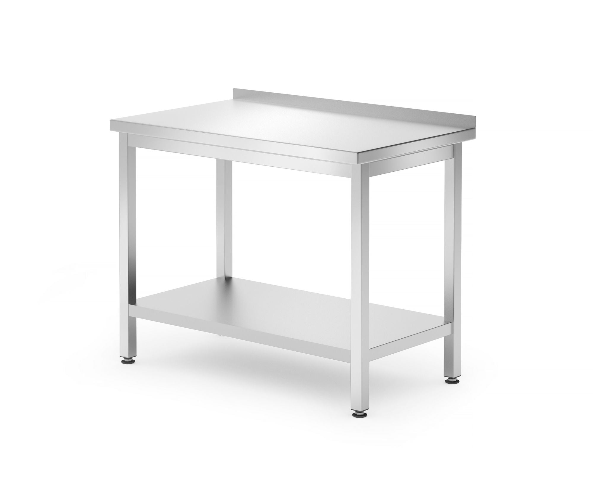 Mesa de trabalho de parede com prateleira aparafusada 1000x600x850 mm