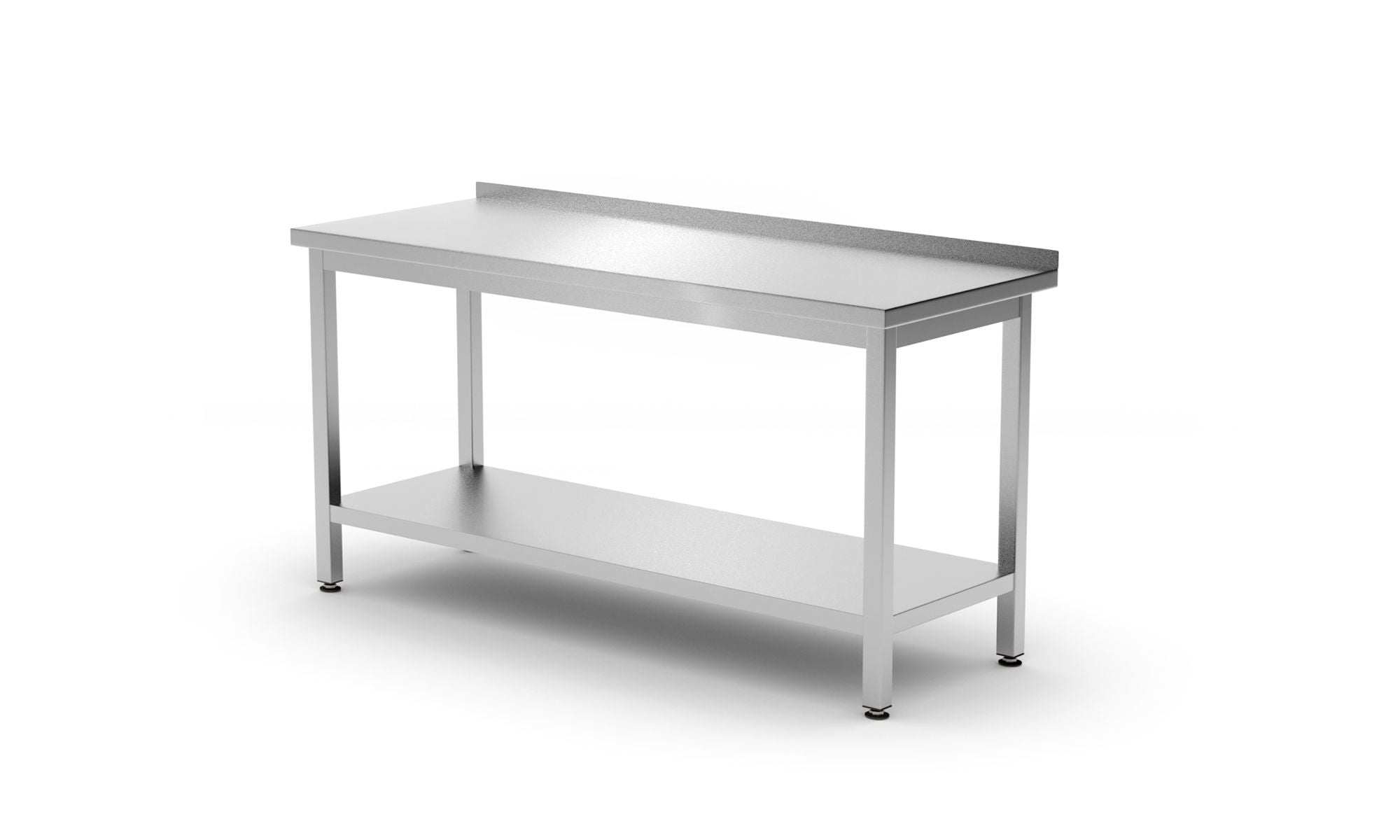 Mesa de trabalho de parede com prateleira aparafusada 1200x600x850 mm