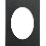 Placa adaptadora Miramar para 1 recipiente oval, preta