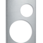 Placa adaptadora Miramar para 2 recipientes redondos, aço inoxidável