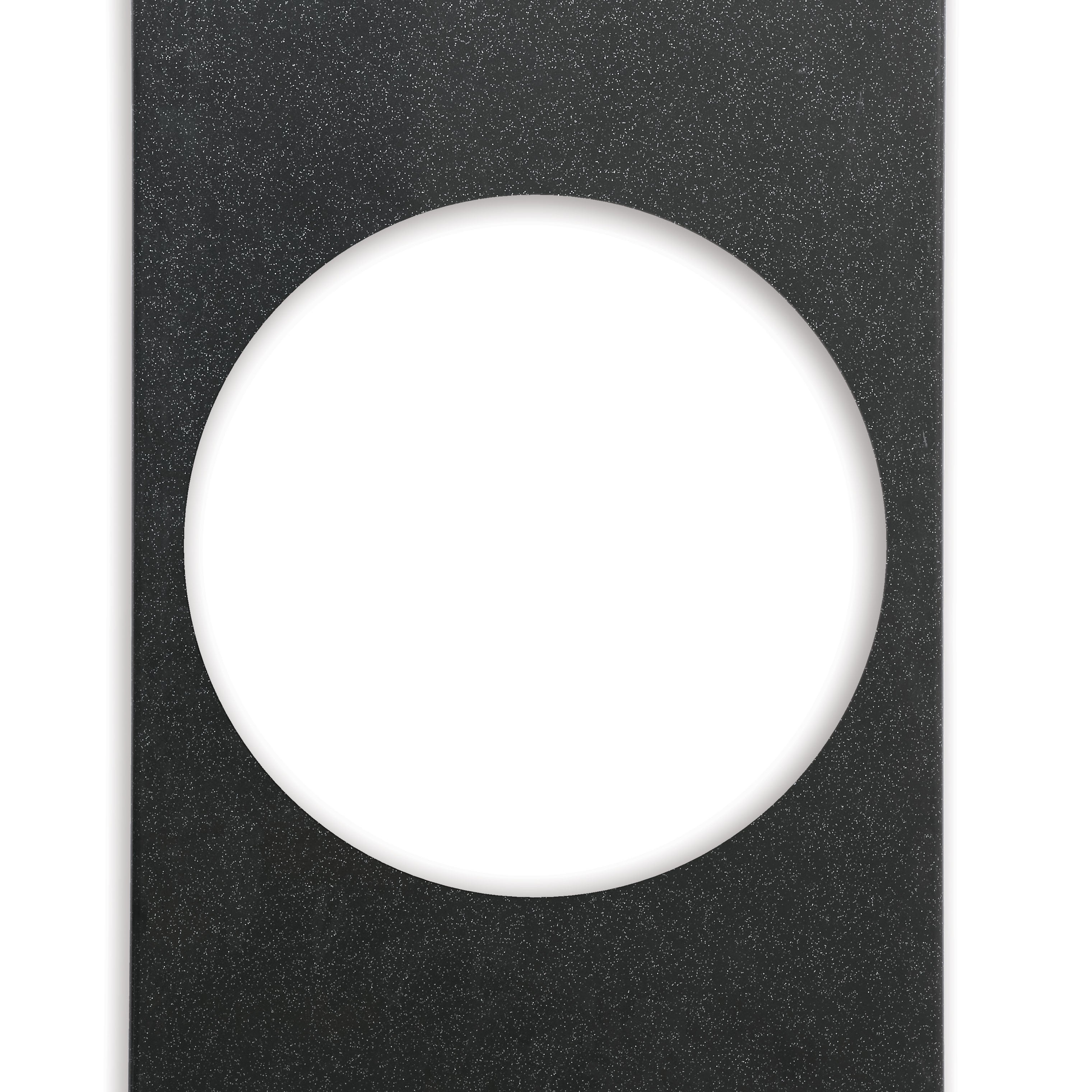 Placa adaptadora Miramar para 1 recipiente redondo, preta