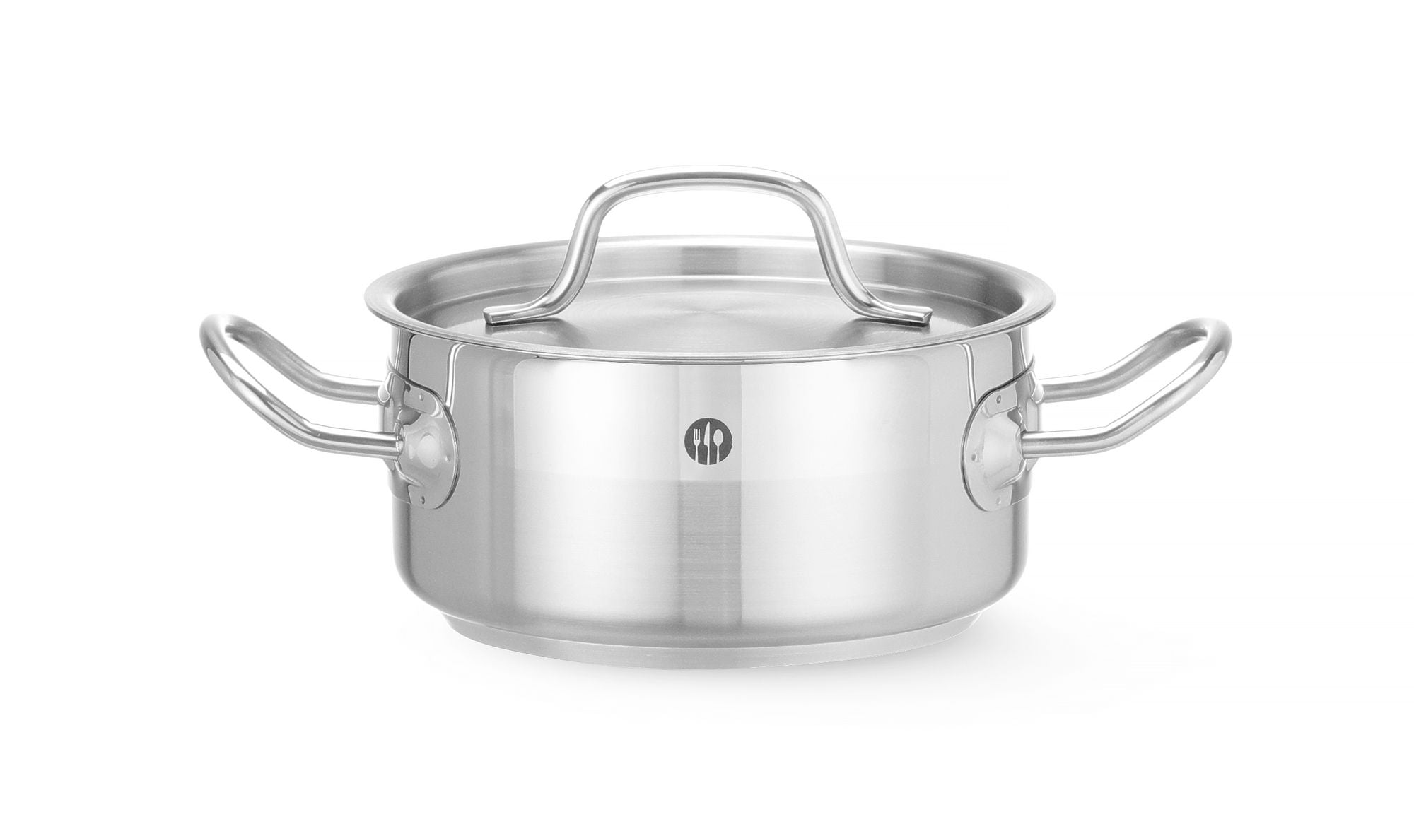 Tacho baixo com tampa inox 1,5 l Ø160x75 mm Profi Line
