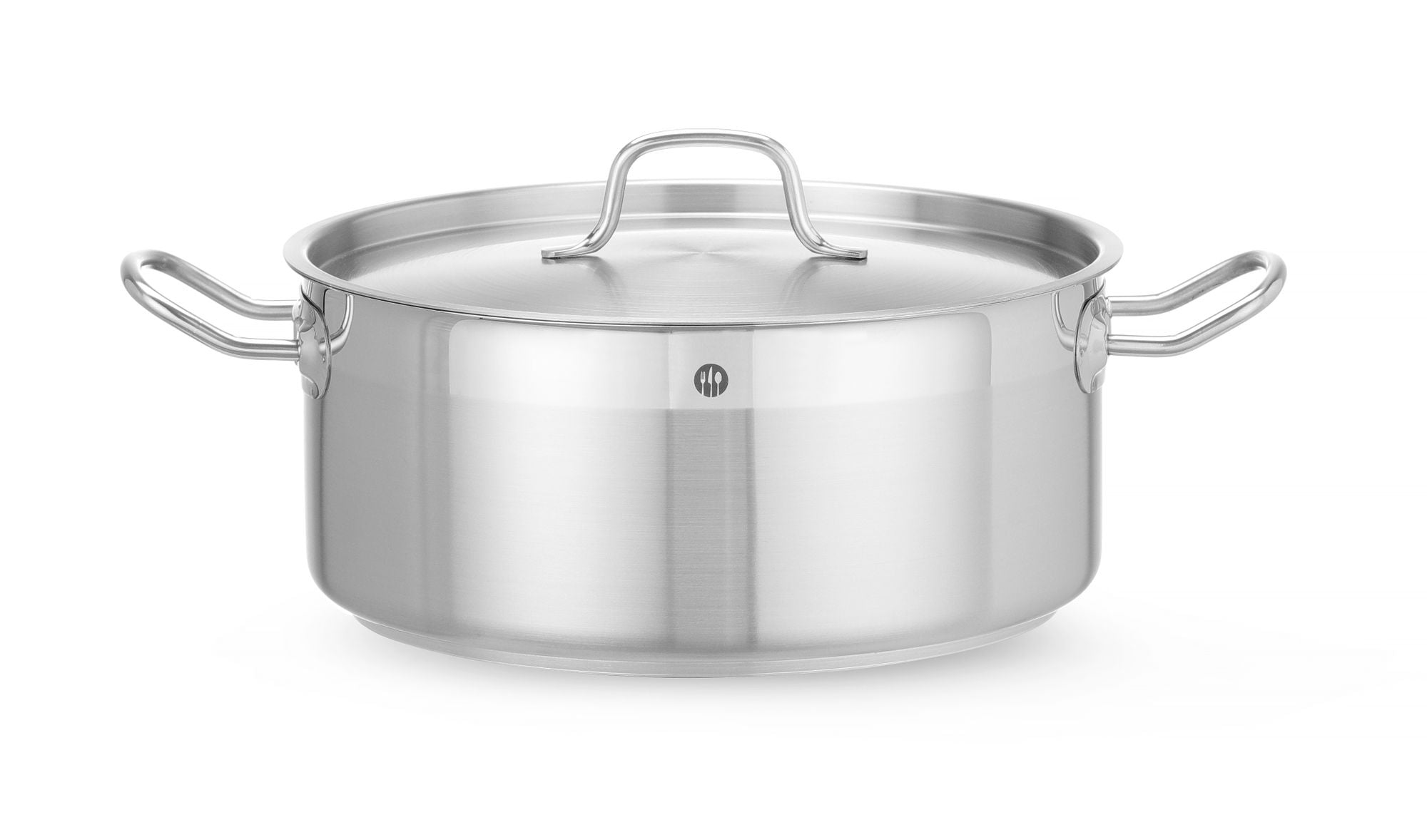 Tacho baixo com tampa 7,5 l Ø280x120 mm inox Profi Line