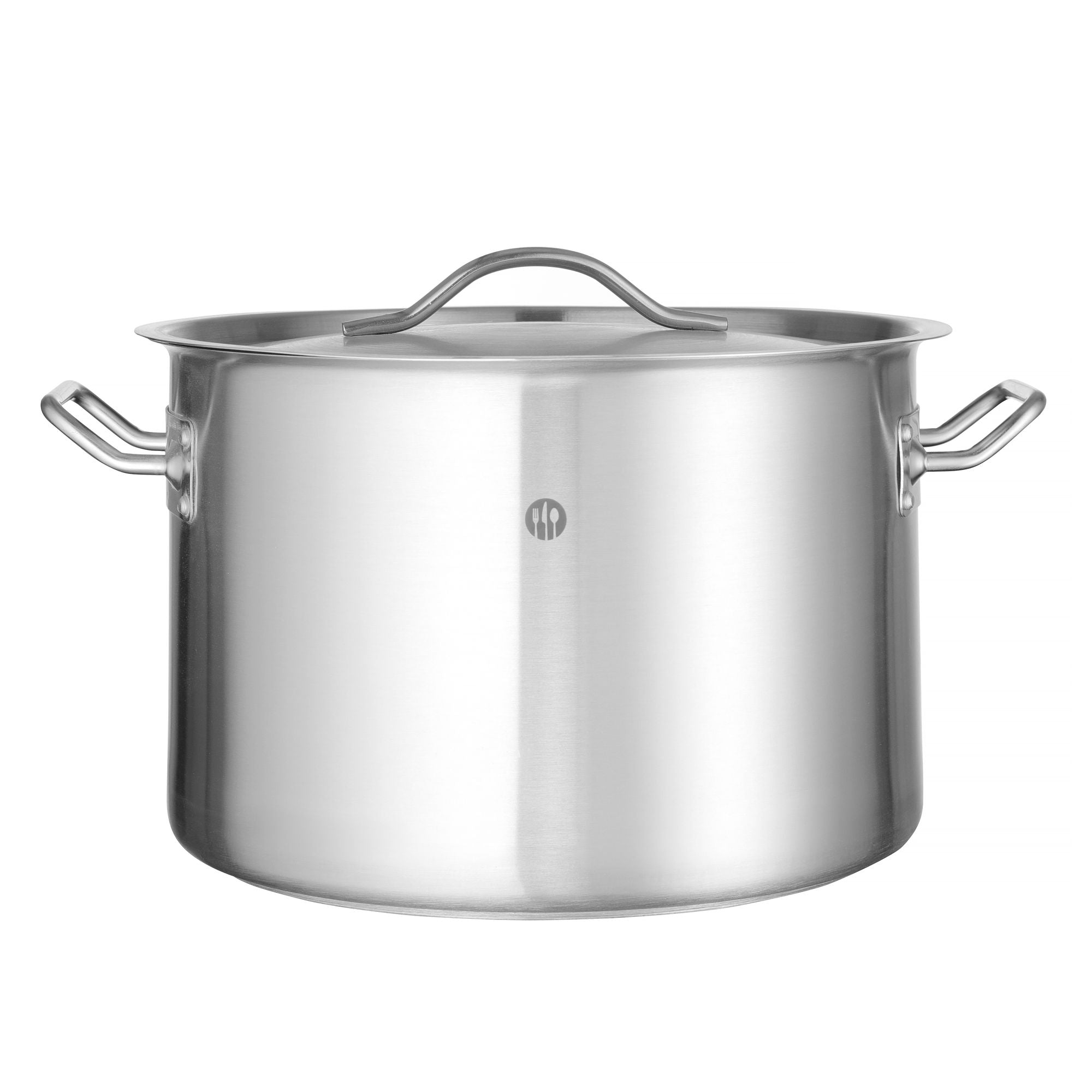 Panela média com tampa 14 l 300x200 mm inox Budget