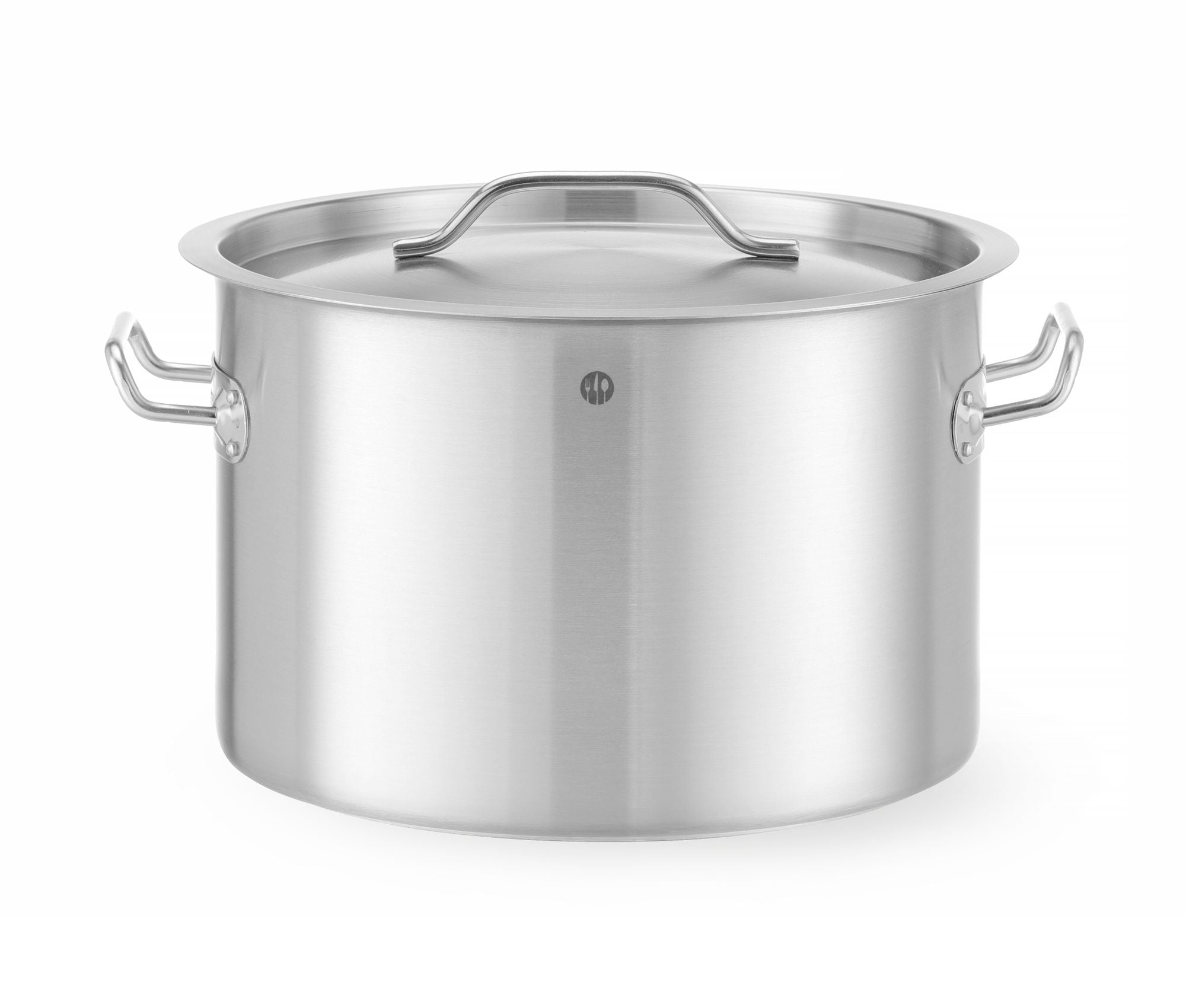 Panela média com tampa 24 l 360x240 mm inox Budget