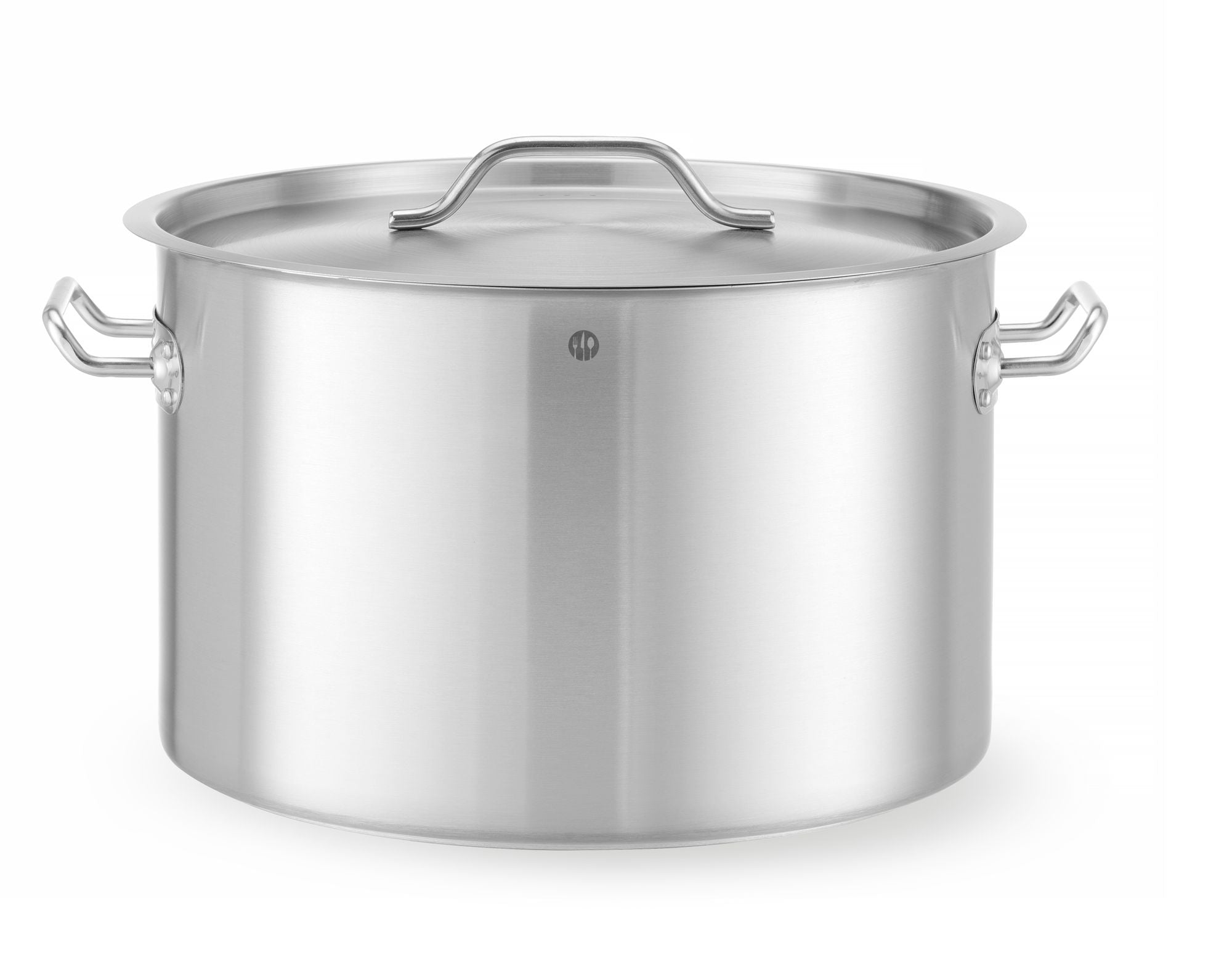 Panela média com tampa 32 l 400x260 mm inox Budget