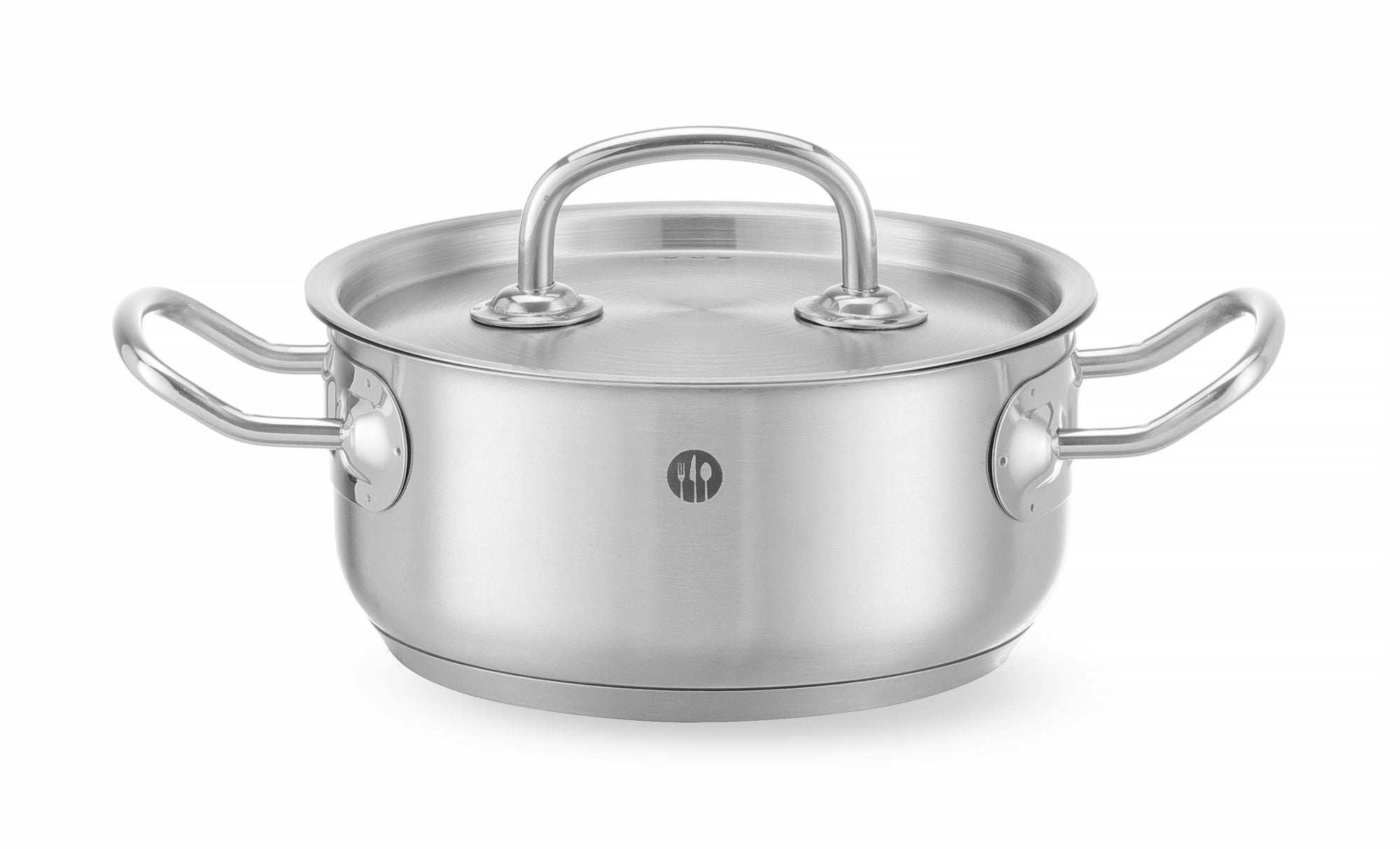 Tacho baixo com tampa inox 1,5 l Ø160x75 mm Kitchen Line
