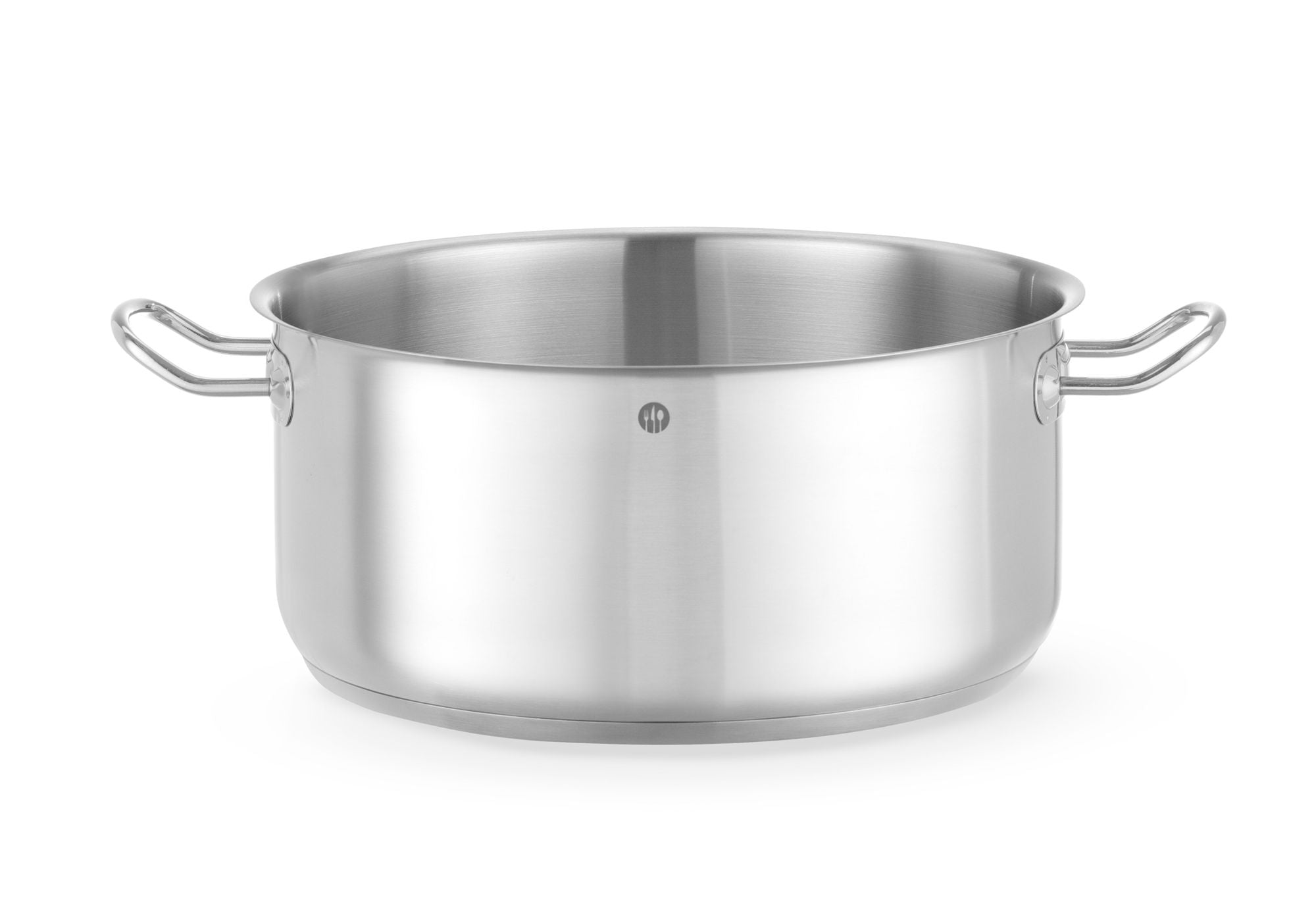 Tacho baixo sem tampa inox 12 l Ø320x150 mm Kitchen Line