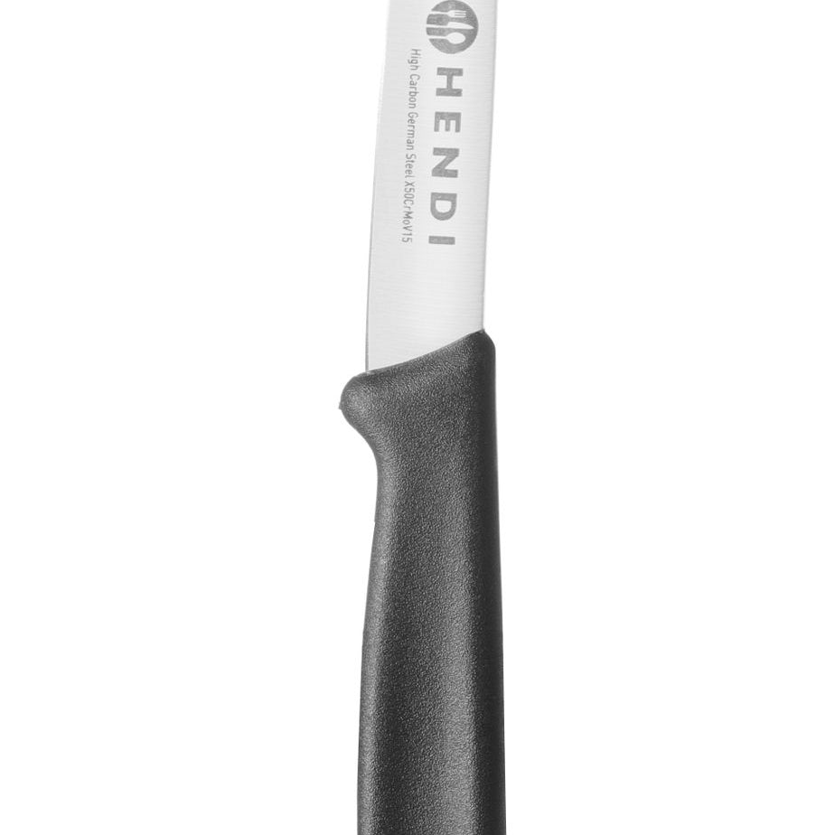 Faca de descascar preta inox e PP 84/180 mm
