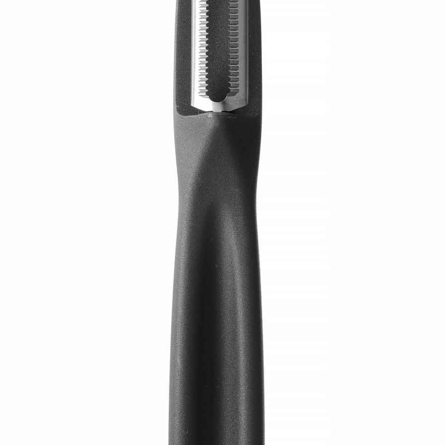 Descascador universal preto lâmina serrilhada inox e polipropileno