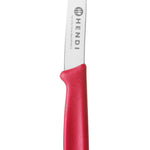 Faca de descascar vermelha 84/180 mm inox PP