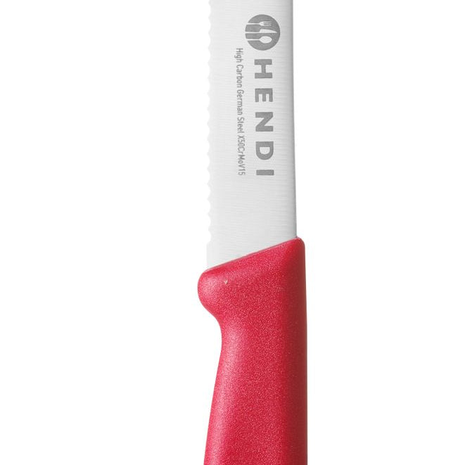 Faca utilitária vermelha 112/211 mm inox PP