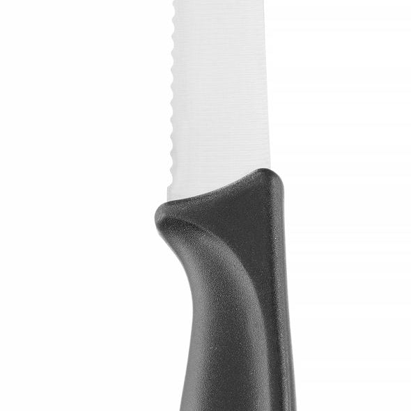 Faca utilitária preta 105/215 mm inox alemão cabo PP