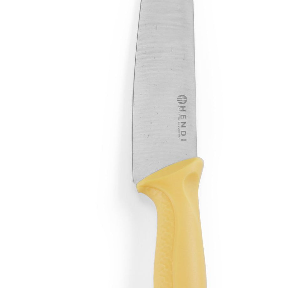 Faca de cozinheiro 180/320 mm inox cabo PP amarelo