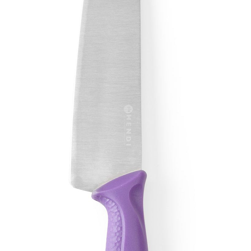 Faca de cozinheiro 240/385 mm inox PP roxa
