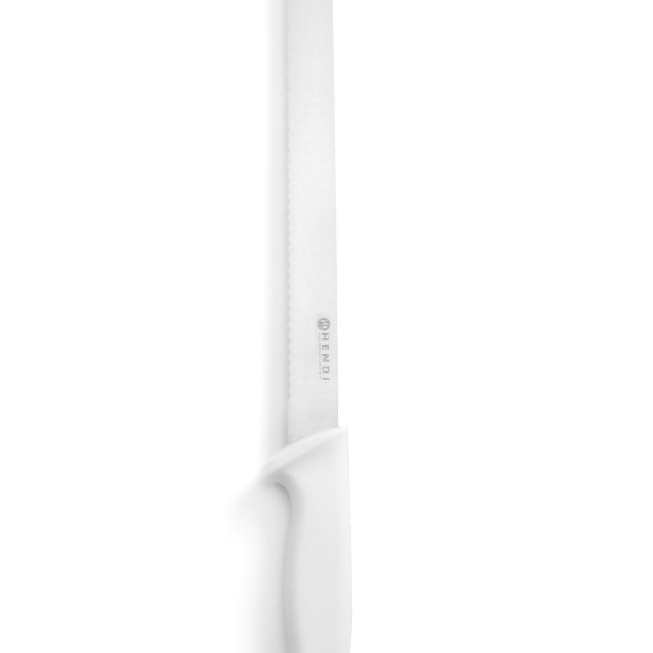 Faca de pão inox 300/430 mm cabo PP branco