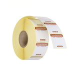 Etiqueta quinta-feira NL-FR-DE reutilizável 25x25 mm rolo de 1000 unidades