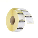 Etiqueta domingo NL-FR-DE reutilizável 25x25 mm rolo de 1000 unidades