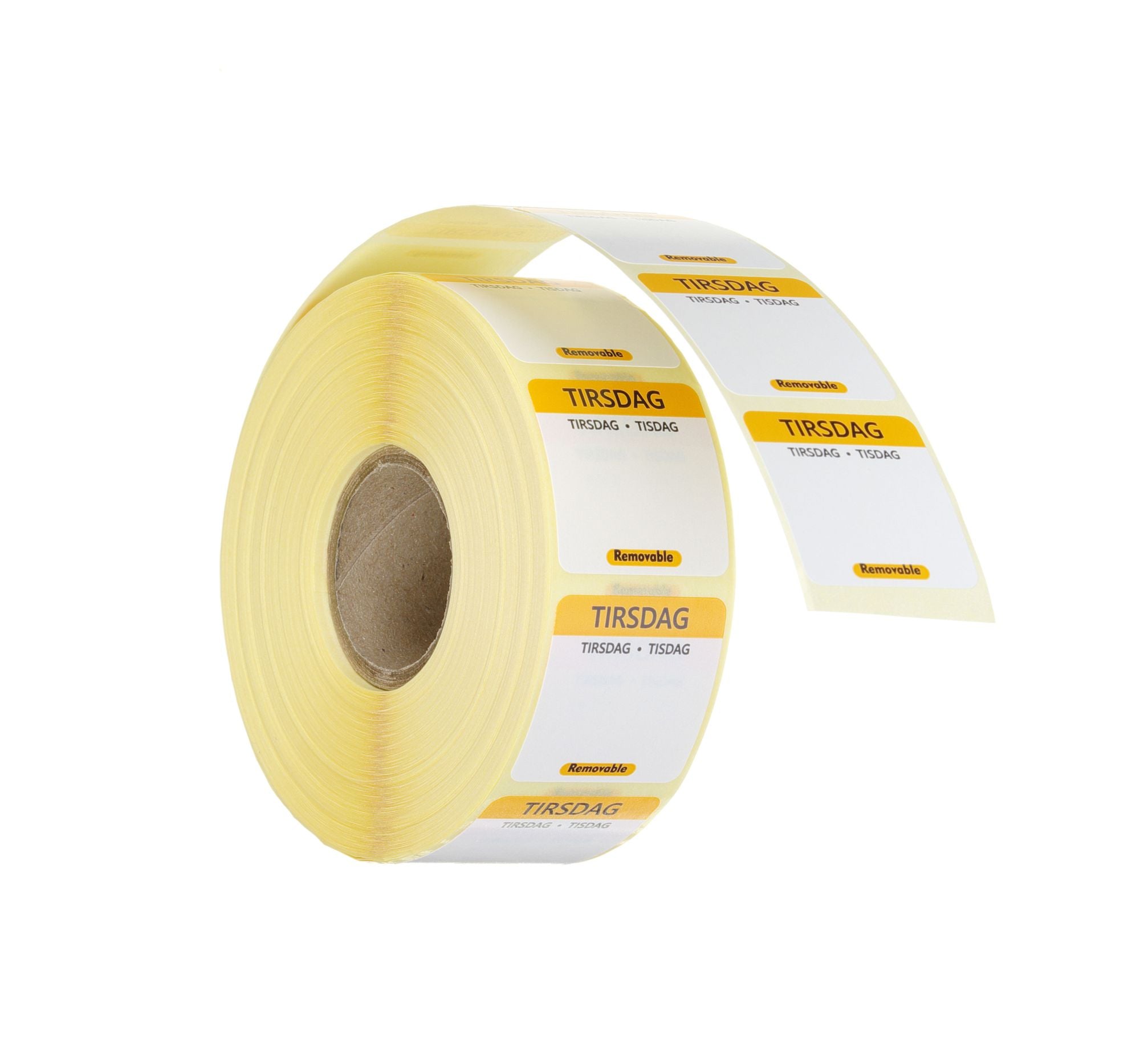Etiqueta terça-feira DK-NO-SE reutilizável 25x25 mm – 1000 unidades