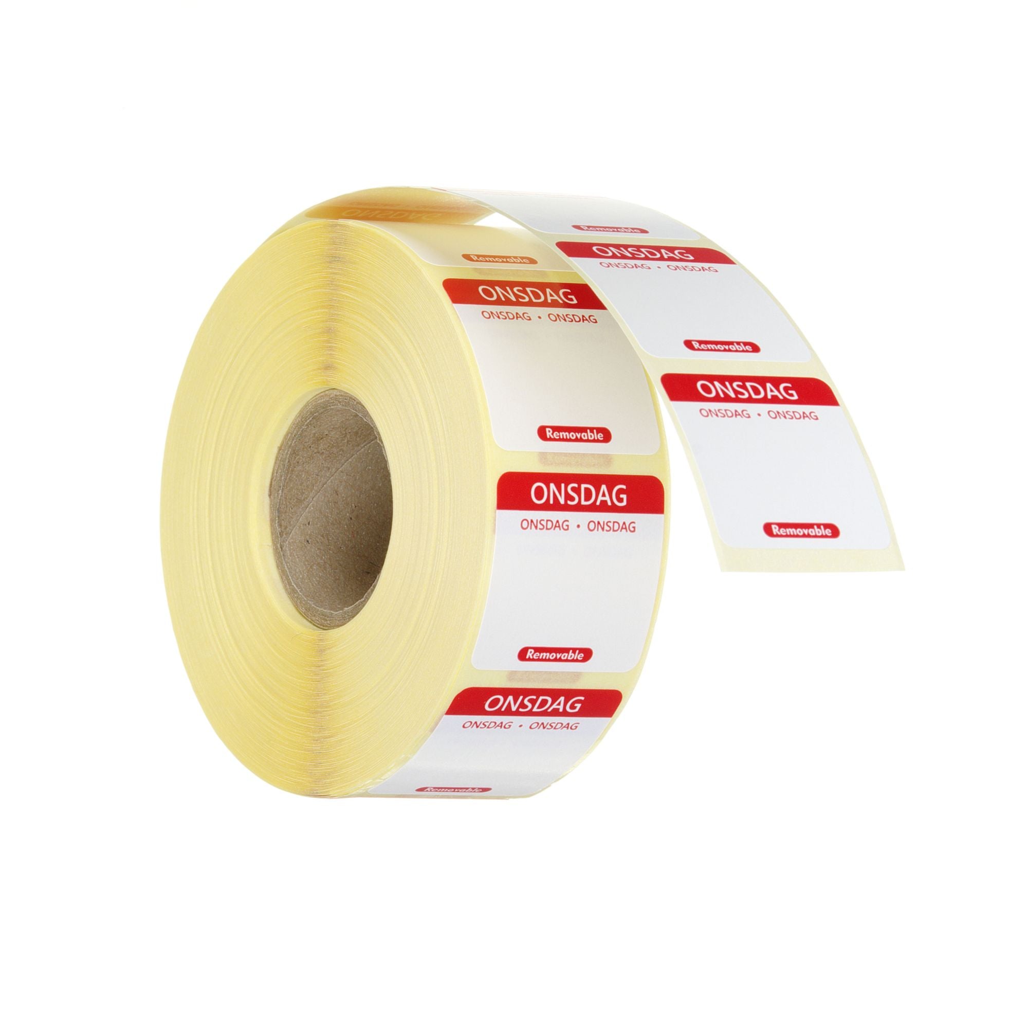 Etiqueta quarta-feira DK-NO-SE reutilizável 25x25 mm – 1000 unidades